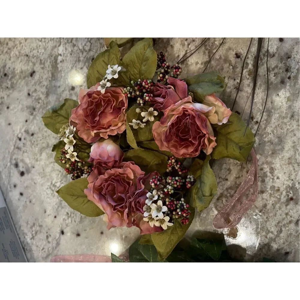 Partylite Spring Surprise Floral Trio Candle Rings NIB Purples Retired - Picture 5 of 8